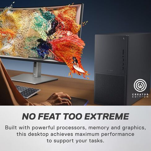 Dell XPS 8960 Desktop - Intel Core i7-13700 Processor, 16GB DDR5 RAM, 1TB SSD, Intel UHD 770 Graphics, Intel Killer Wi-Fi 6E, Windows 11 Pro, Onsite Service - Black in Saudi Arabia