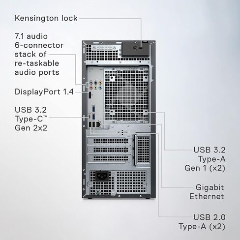 Dell XPS 8960 Desktop - Intel Core i7-13700 Processor, 16GB DDR5 RAM, 1TB SSD, Intel UHD 770 Graphics, Intel Killer Wi-Fi 6E, Windows 11 Pro, Onsite Service - Black in Saudi Arabia