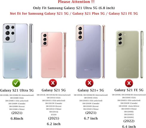 for Samsung Galaxy S21 Ultra Case: Dual Layer Protective Heavy Duty Cell Phone Cover Shockproof Rugged with Screen Protector - Military Protection Bumper Tough - Samsung Galaxy S21 Ultra 5G, Red in Saudi Arabia