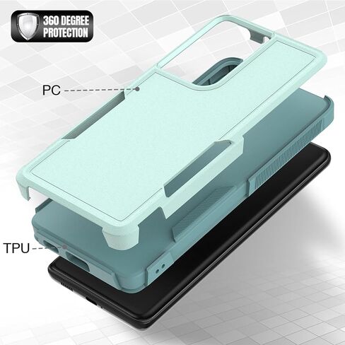 for Samsung Galaxy S21 Ultra Case: Dual Layer Protective Heavy Duty Cell Phone Cover Shockproof Rugged with Screen Protector - Military Protection Bumper Tough - Samsung Galaxy S21 Ultra 5G, Red in Saudi Arabia
