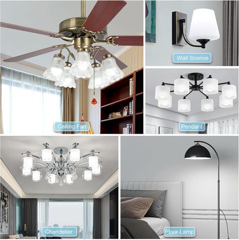 hansang A15 LED E26 Small Light Bulb, Daylight 5000K, 60Watt Equivalent Ceiling Fan Light Bulbs, E26 Standard Base Appliance Light Bulb, 600 Lumen, CRI85+, Eye Protection, 120V, Non-Dimmable 6 Pack in Saudi Arabia