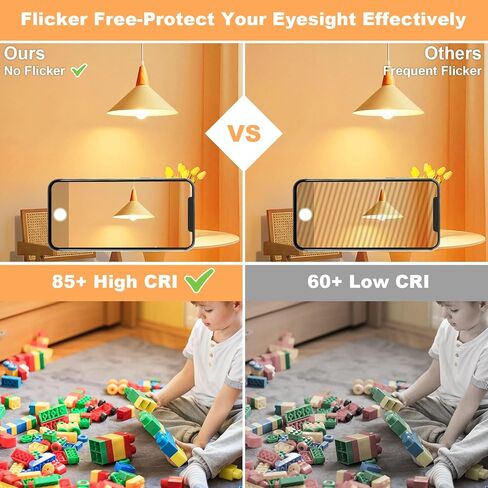 hansang A15 LED E26 Small Light Bulb, Daylight 5000K, 60Watt Equivalent Ceiling Fan Light Bulbs, E26 Standard Base Appliance Light Bulb, 600 Lumen, CRI85+, Eye Protection, 120V, Non-Dimmable 6 Pack in Saudi Arabia