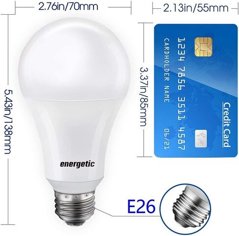 A21 LED Bulbs 150 Watt Equivalent LED Light Bulb, Soft White 2700K, 2600 High Lumens Super Bright Light Bulb, E26 Base, Non Dimmable, UL Listed, 2 Pack in Kuwait