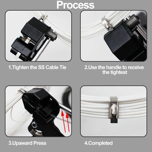 100PCS,4.6x200mm AIRTAK 304 Stainless Steel Zip Ties 4.6x200mm Heavy Duty,Self-Locking Cable Ties for Indoor and Outdoor use in Saudi Arabia