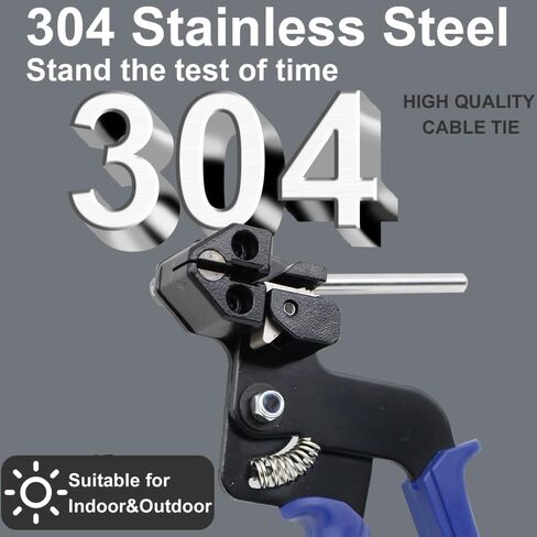 100PCS,4.6x200mm AIRTAK 304 Stainless Steel Zip Ties 4.6x200mm Heavy Duty,Self-Locking Cable Ties for Indoor and Outdoor use in Saudi Arabia