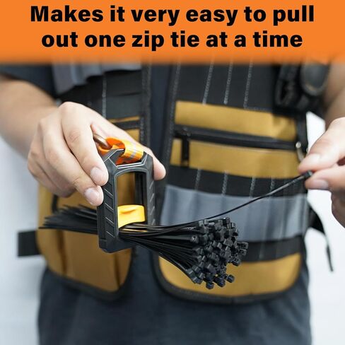 قطعتان من حامل ربطات العنق بسحاب، منظم أربطة بسحاب لترتيب السحابات، حامل ربط الكابل، حامل ربطة عنق بسحاب للاستخدام الداخلي والخارجي متعدد الأغراض (أسود) in Kuwait