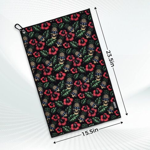 Golf Towels for Golf Bags - Cool Golf Towels - Universal Golf Towels for Men and Women - Golf Bag Towel Accessories to Match Golf Head Covers (Black Brush) in Saudi Arabia