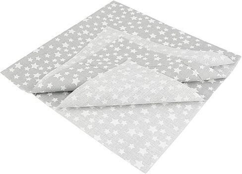 7PCS Flower Cotton Fabric Squares 20" x 20" Fat Quarter Fabric Bundles Craft Fabric for Patchwork Sewing Quilting Crafting DIY (Black) in Saudi Arabia