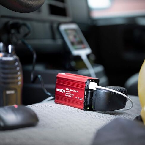 Hebron 150w Car Power Inverter – Portable 12V DC to 110V AC Charger – Cigarette Lighter Adapter – 2 USB Ports and 1 US AC Outlet in Saudi Arabia