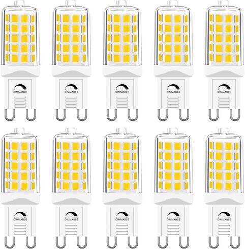 G9 LED Bulbs - 40W Equivalent, T4 Chandelier Light, 2700K Warm White 450lm, Non-Dimmable Bi-Pin G9 Base, 4W LED, 360° Beam Angle, 5-Pack in Saudi Arabia