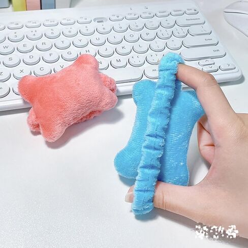 2Pcs Mini Wearable Mouse Wrist Rest Pillow Elastic Band Wrist Small Pillow Cushion Mouse Hand Rest Comfortable Wrist Support for Home Office Work Study Gaming, Blue in Saudi Arabia