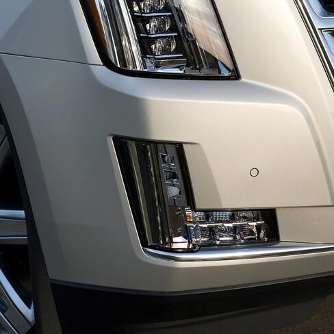 LED Fog Light Turn Signal Light WITH CRASH IMMINENT BRAKING Assembly Compatible for 2015-2020 Cadillac Escalade ESV Daytime Running Light DRL Left Driver Side 84575577 GM2530139 in Kuwait