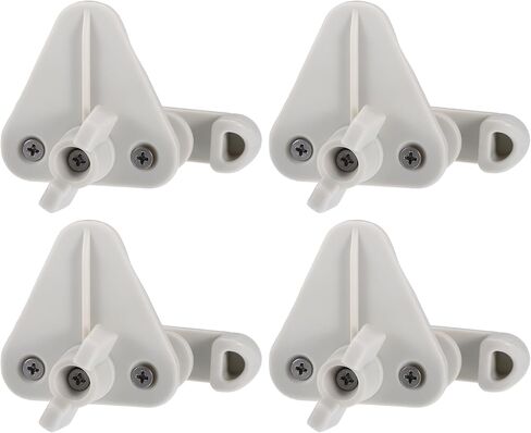 X AUTOHAUX 4pcs Pontoon Boat Gate Latches Replacement Fits 1-1.25 Inch Square Frames White in Saudi Arabia
