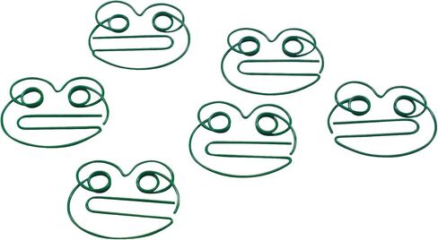 Butler in the Home 100 Count Frog Shaped Paper Clips Great for Paper Clip Collectors or Office Gift - Comes in Round Tin with Lid and Gift Box (Green) in Saudi Arabia