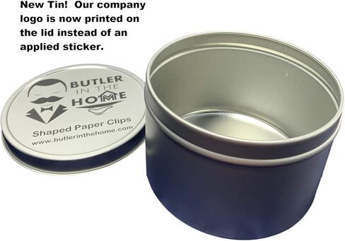 Butler in the Home 100 Count Frog Shaped Paper Clips Great for Paper Clip Collectors or Office Gift - Comes in Round Tin with Lid and Gift Box (Green) in Saudi Arabia