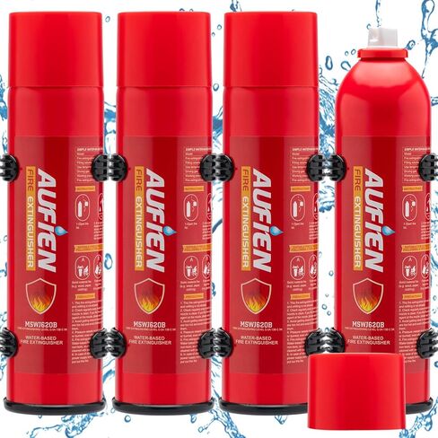 Fire Extinguisher for Home, Non-Toxic Fire Extinguishers for Vehicle,Kitchen, House, Car, Garage, Portable Small Water-Based Fire Extinguisher with Mounting Bracket 4 Pack in Saudi Arabia