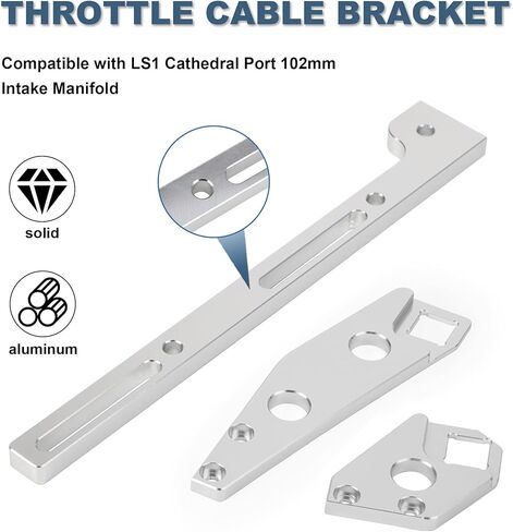 LS1 قابل للتعديل خنق كابل قوس الألومنيوم لLS LS1 LS2 LS6 كاتدرائية ميناء الصفائح المعدنية مشعب السحب، يصلح لشفروليه كامارو Z28 SS بونتياك GTO 551446 in Kuwait