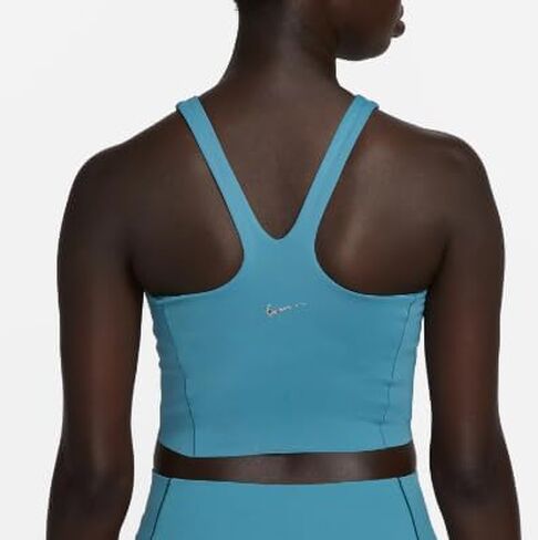 Nike Women's Dri-FIT Luxe Cropped Yoga Tank Top (US, Alpha, XX-Large, Regular, Regular, Noise Aqua) in Saudi Arabia