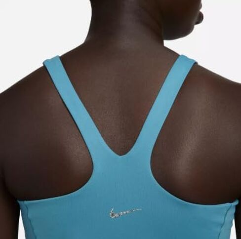 Nike Women's Dri-FIT Luxe Cropped Yoga Tank Top (US, Alpha, XX-Large, Regular, Regular, Noise Aqua) in Saudi Arabia