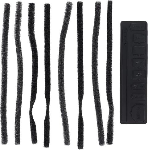 Dust Prevention Plug Kit, Dustproof Kit Host Dust Prevention Cover Dust Net Set Dustproof Mesh Jack Stopper Pack Kits for PS4 PRO, 8 X Dustproof Cotton 1 X Rubber Kit in Saudi Arabia