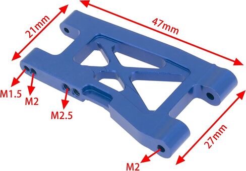 DKKY 4PCS Auminum Alloy Upgrade Parts Front&Rear Suspension Arm for 1/18 LaTrax Teton Desert Prerunner Replace #7630 (Blue) in Saudi Arabia