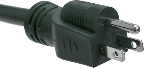 Amazon Basics 25-Foot 3-Prong Vinyl Indoor/Outdoor Extension Cord with 3 Outlets - 13 Amps, 1625 Watts, 125 VAC - Green in Saudi Arabia