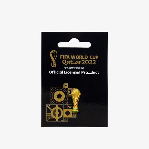 دبوس كأس العالم لكرة القدم قطر 2022 - امتلك نسخة قابلة للتحصيل من أكبر جائزة لكرة القدم العالمية in Kuwait