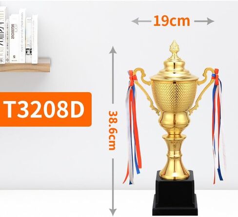 Trophy Award, Large Gold Trophies, 1st Place Trophy Cup for Sports Championships, Tournaments, Award Competitions, Spelling Bee, World Cup Trophy, Champions League Trophy in Saudi Arabia