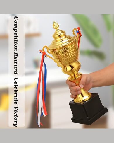 Trophy Award, Large Gold Trophies, 1st Place Trophy Cup for Sports Championships, Tournaments, Award Competitions, Spelling Bee, World Cup Trophy, Champions League Trophy in Saudi Arabia