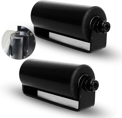 2Pack Slide Gate Guide Roller with C Post Welded Bracket, Hard Nylon Sliding Rolling Gates Guider, Heavy Duty Sealed Ball Bearing Side Roller Assembly (3 Inches - 2 Pack) in Saudi Arabia