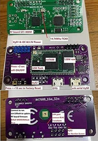 AURSINC أحدث OSTAR MMDVM هوت سبوت راديو واي فاي مودم صوتي رقمي يعمل UHF VHF ثنائي النطاق | دعم DMR D-Star System Fusion FCS YSFReflector P25 NXDN Pocsage Networks in Kuwait