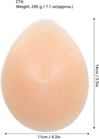 Silicone Breast Form Mastectomy Prosthesis Elastic Bra Enhancer (200g) in Saudi Arabia