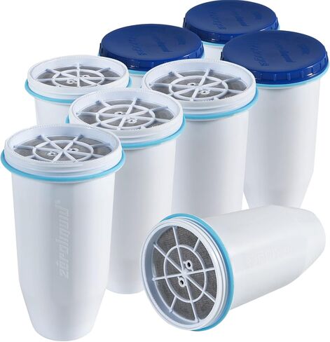 ZR-001 Replacement Water Filters for Pitchers and Dispensers, Most Advanced 6-Stage 0 TDS System (4 Pack) in Saudi Arabia