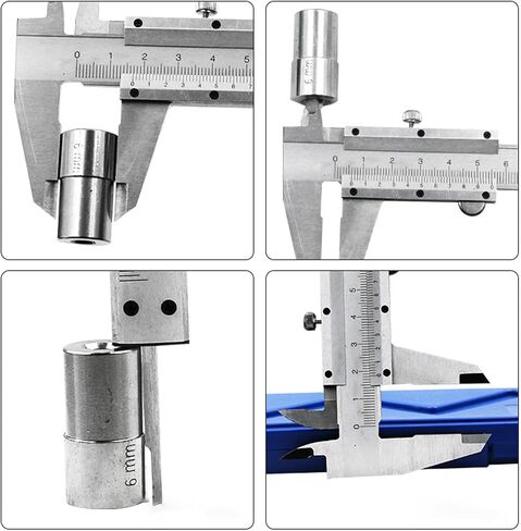 Caliper Depth Caliper 0.02mm Accuracy Digital Metalico Grande Digital, Caliper Tool Clear Scale 0.02mm Accuracy Carbon Steel For Woodworking in Saudi Arabia