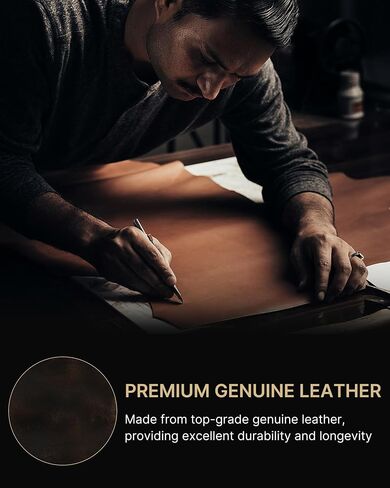 typecase Mens Wallet Card Holder: Pop Up Card Case, Genuine Leather, Smart, RFID Blocking, Slim, Minimalist, Thin, Front Pocket - 9-13 Card Capacitiy | ID Window | Money Clip (Brown) in Saudi Arabia