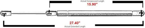 Front Hood Lift Supports Struts Gas Springs Shocks 6333 fit for Camry 2007-2011 (Pack of 2) in Saudi Arabia