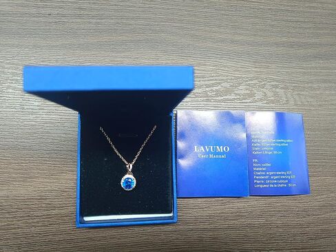 LAVUMO Sterling Silver Necklaces for Girls Rose Gold Silver Cubic Zirconia Pendant Necklace Jewelry for Her Gifts for Girls Wife Mom on Birthday Anniversary Christmas Valentines Day in Saudi Arabia