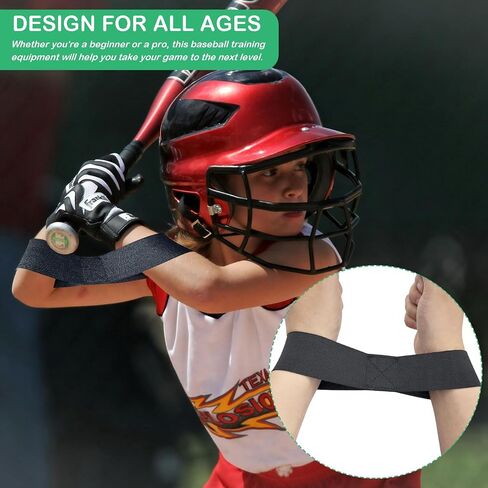 Baseball Swing Trainer Bands, Baseball Softball Resistance Bands, Arm Strength Training Equipment Exercise, Baseball Softball Swing & Pitching Training in Saudi Arabia