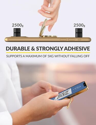 Cell Phone Ring Holder Finger Stand, Torendi Marble Kickstand Gold Metal Grip Holder for Magnetic Car Mount Compatible with iPhone 13/13 Pro/12 Pro Max/11 and All Smartphones (Geometric Marble) in Saudi Arabia