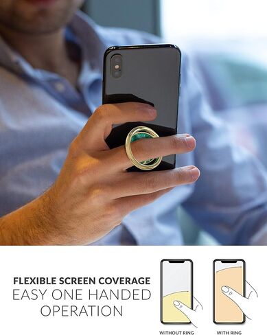 Cell Phone Ring Holder Finger Stand, Torendi Marble Kickstand Gold Metal Grip Holder for Magnetic Car Mount Compatible with iPhone 13/13 Pro/12 Pro Max/11 and All Smartphones (Geometric Marble) in Saudi Arabia