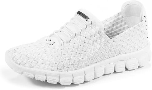 Zee Alexis Women's Danielle Breathable Lightweight Flexible Casual Comfortable Slip-On No-Tie Elastic Laces Woven Sneakers in Kuwait