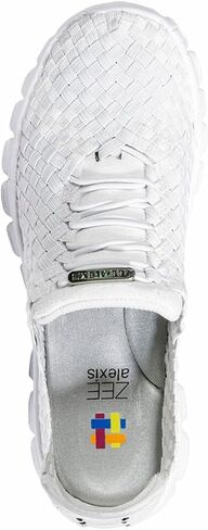 Zee Alexis Women's Danielle Breathable Lightweight Flexible Casual Comfortable Slip-On No-Tie Elastic Laces Woven Sneakers in Kuwait