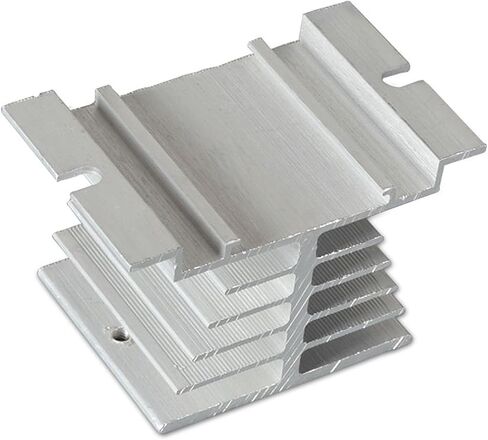 Easycargo الألومنيوم SSR المبرد 80x50x50mm المبرد بالوعة الحرارة لتبريد مرحل الحالة الصلبة SSR 10-40A (مسامير متضمنة) (80 مم × 50 مم × 50 مم) (لون فضي 1-حزمة) in Kuwait