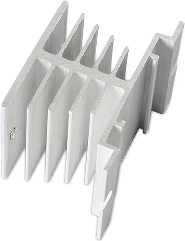 Easycargo الألومنيوم SSR المبرد 80x50x50mm المبرد بالوعة الحرارة لتبريد مرحل الحالة الصلبة SSR 10-40A (مسامير متضمنة) (80 مم × 50 مم × 50 مم) (لون فضي 1-حزمة) in Kuwait