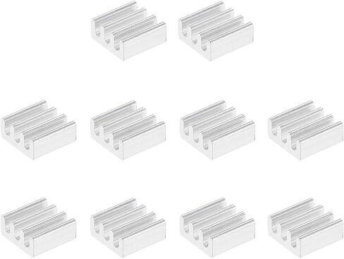 uxcell Electronics Cooler Heatsink for MOS GPU IC Chip Silver 7 x 7 x 3 mm 10pcs in Kuwait