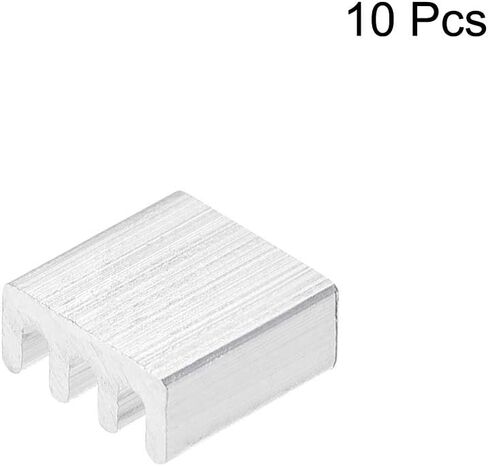 uxcell Electronics Cooler Heatsink for MOS GPU IC Chip Silver 7 x 7 x 3 mm 10pcs in Kuwait