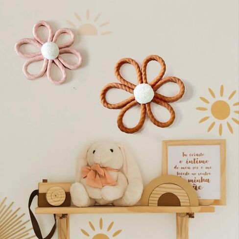 ديكور حائط على شكل زهرة الأقحوان من Ereniko Boho لغرفة نوم الفتيات وغرفة الأطفال وغرفة المعيشة وغرفة المعيشة in Kuwait