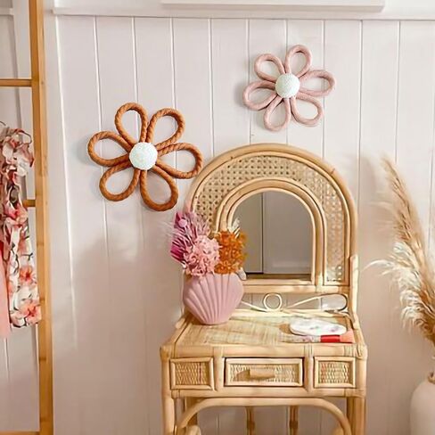 ديكور حائط على شكل زهرة الأقحوان من Ereniko Boho لغرفة نوم الفتيات وغرفة الأطفال وغرفة المعيشة وغرفة المعيشة in Kuwait