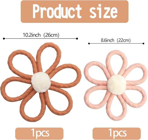 ديكور حائط على شكل زهرة الأقحوان من Ereniko Boho لغرفة نوم الفتيات وغرفة الأطفال وغرفة المعيشة وغرفة المعيشة in Kuwait