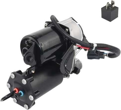 مضخة ضاغط تعليق هوائي من Surwit متوافقة مع لاند روفر رينج روفر LR3 LR4 لـ 6 مقابس جزء نظام هيتاشي # LR023964 in Kuwait